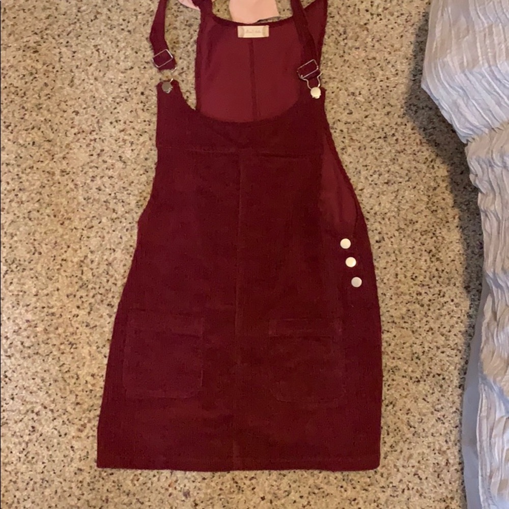 Wine Overall Dress/// ALTAR’D STATE